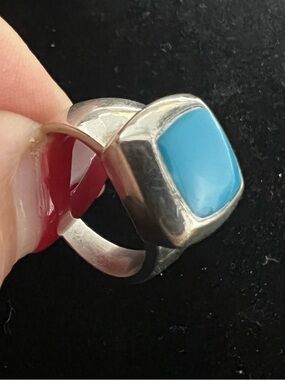 CAROLYN POLLACK 925 STERLING SILVER TURQUOISE RING